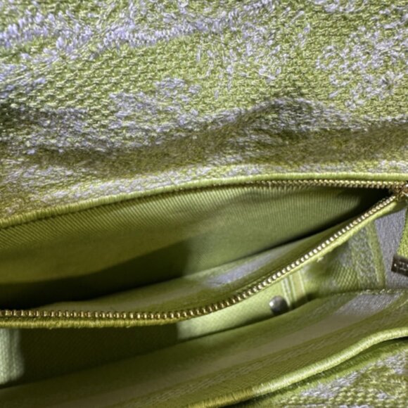 CHRISTIAN DIOR LADY D-LITE TOILE DE JOUY REVERSE EMBROIDARY 2WAY BAG - Green - Picture 7 of 8